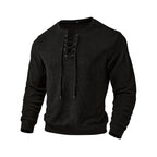 Coastal Luxe Lace-Up Pullover